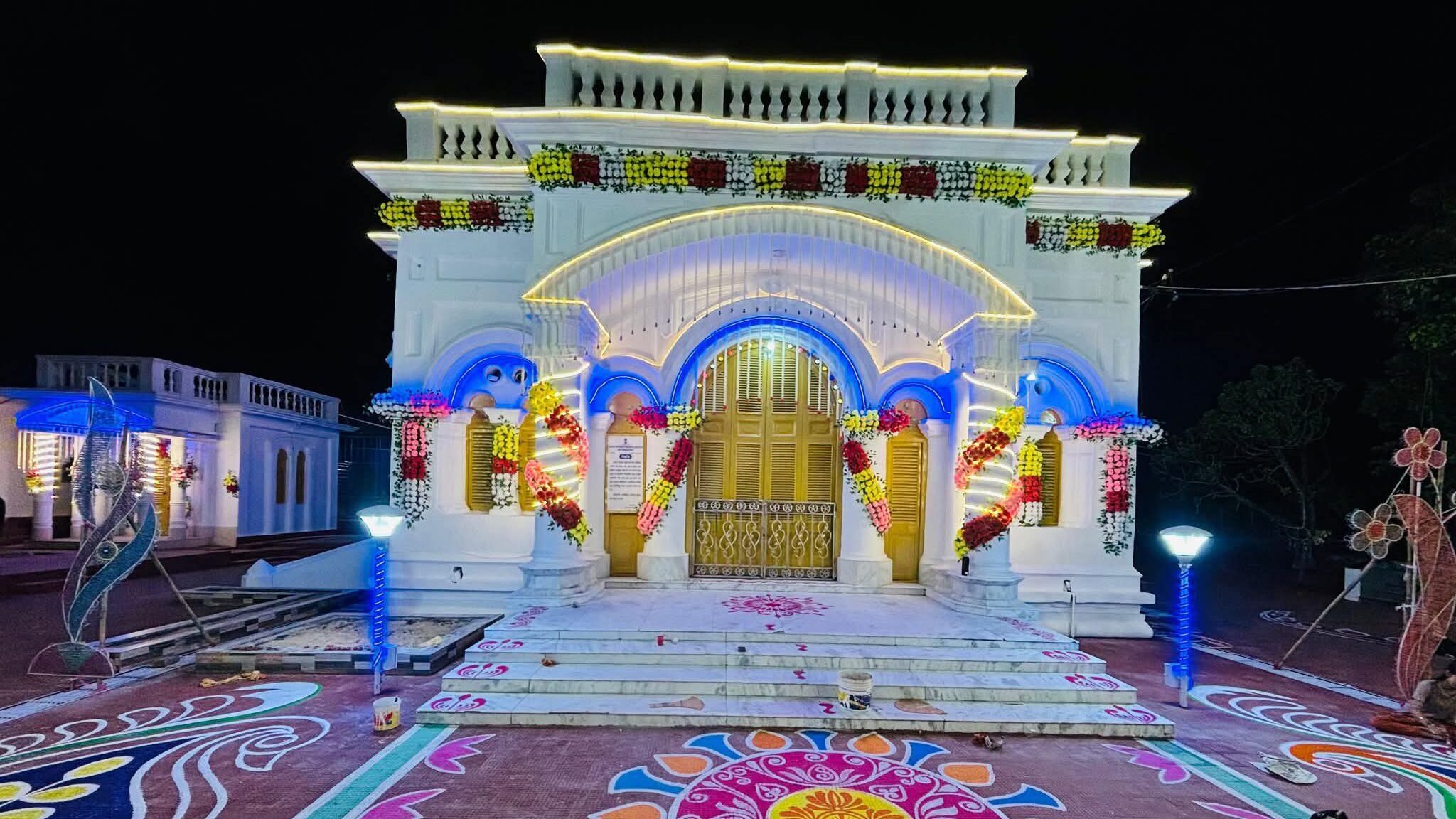 Tripura Durga Bari Basanti Puja:Two-Armed Durga Tripura, Manikya Dynasty Traditions.