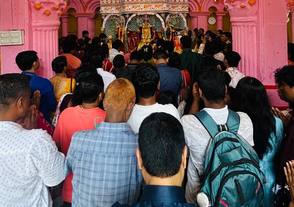 Tripura Durga Bari Basanti Puja: Two-Armed Durga Tripura, Manikya Dynasty Traditions.