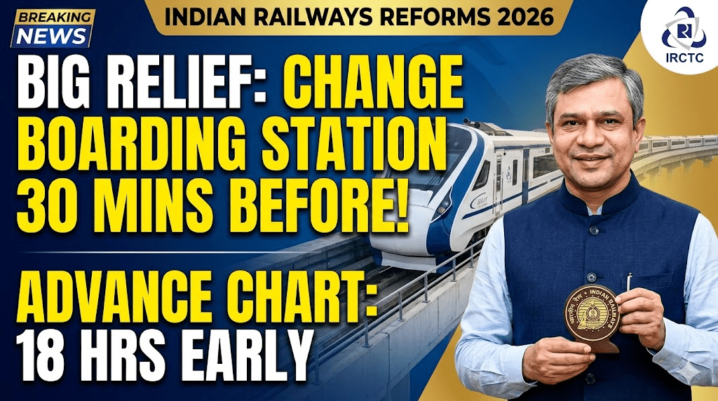 Indian Railways New Rules 2026: Boarding, Refunds & Tatkal Changes