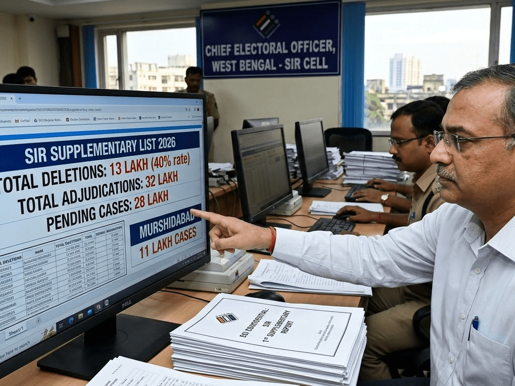 West Bengal SIR 2026: 13 Lakh Voters Deleted in First List