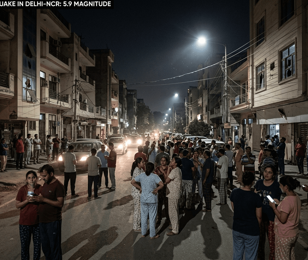 ​Strong 5.9 Magnitude Earthquake Jolts Delhi-NCR and North India: Epicenter in Afghanistan