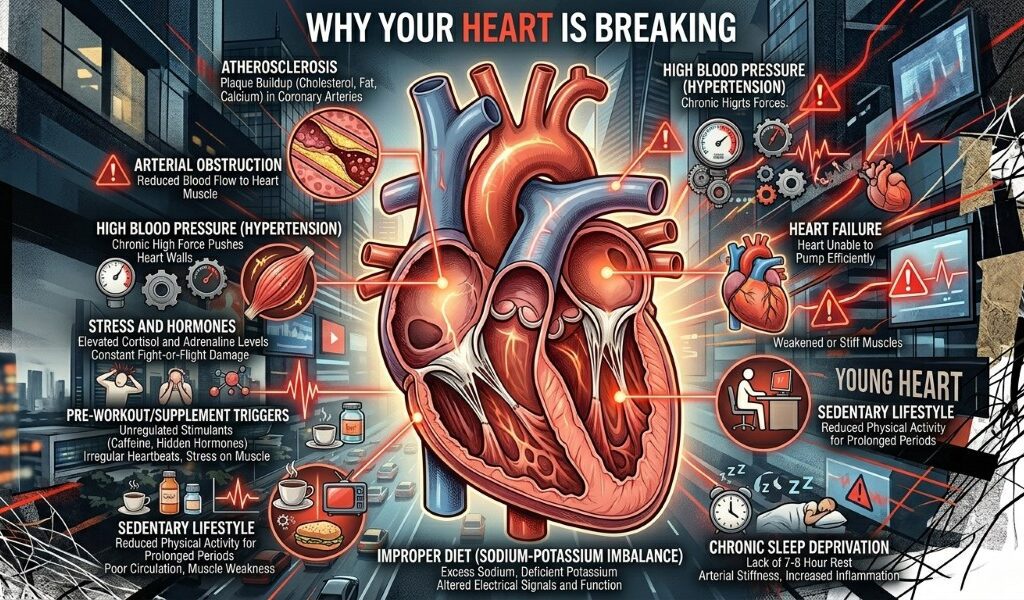 Young Heart Attack Causes 2026: Why Your 30s are the New Risk Zone
Young Heart Attack Causes 2026: Why Your 30s are the New Risk Zone