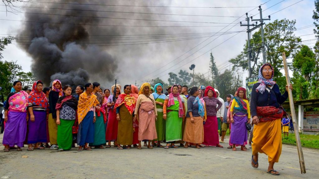 Manipur violence news Bishnupur rocket attack site