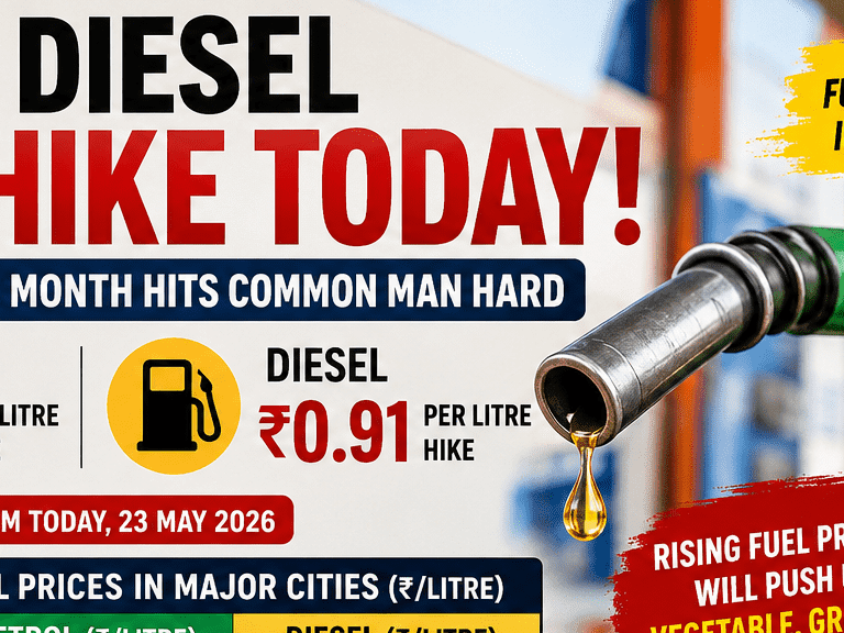 Petrol Diesel Price Hike Triggers Fresh Burden on Common Man Across India
