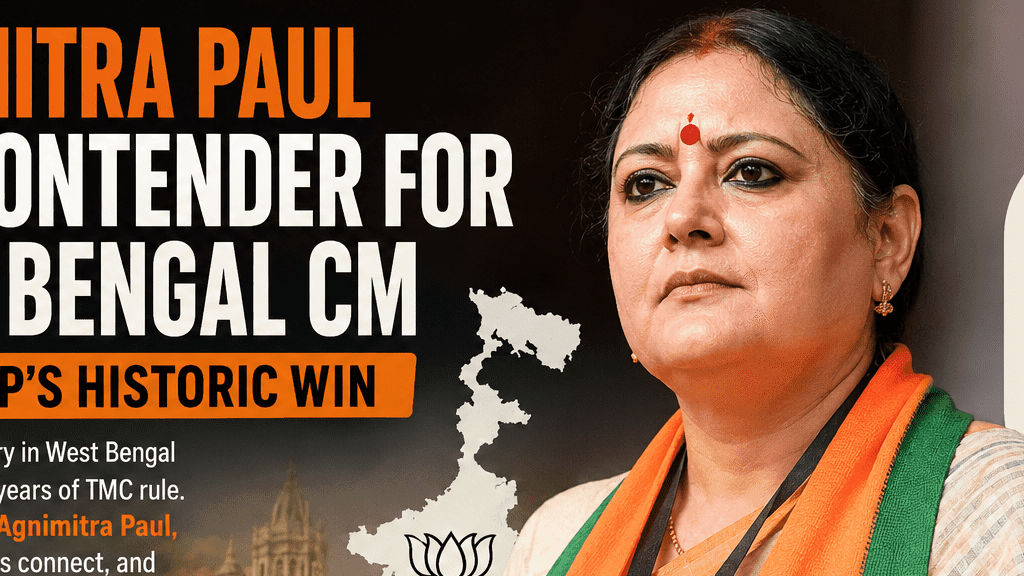 From Designer to CM Face: Agnimitra Paul Leads BJP’s New Bengal Power Shift