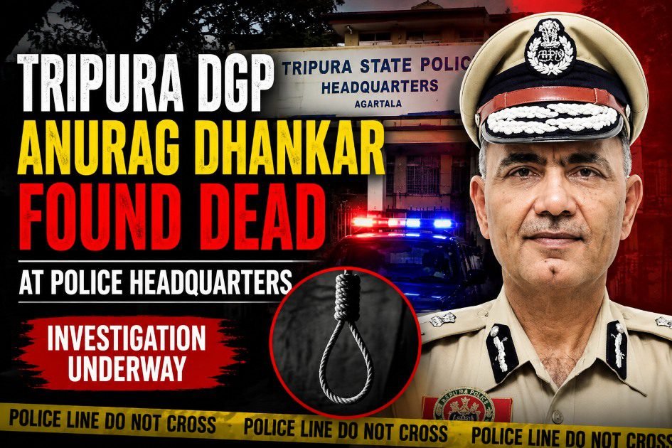 Tripura DGP Anurag Dhankar Death at Police Headquarters in Agartala